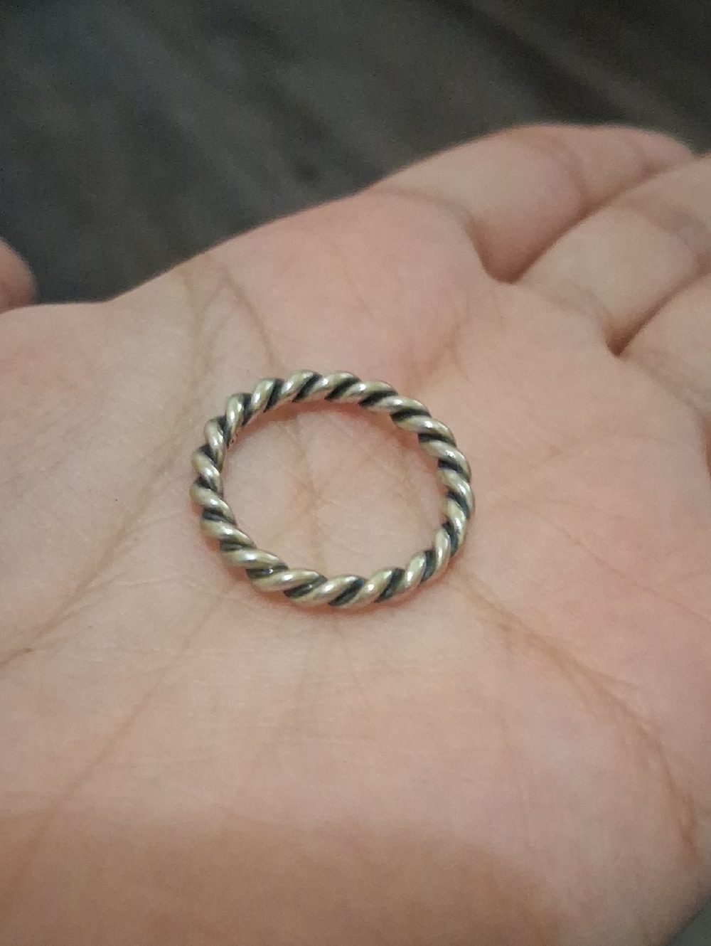Pandora Silver Twist Ring - Picture 2 of 5